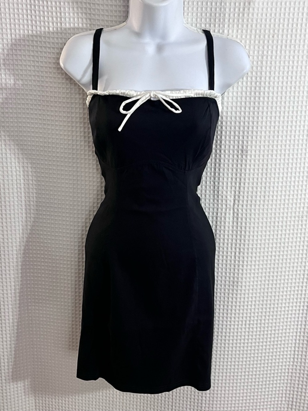 Fashion Nova Black Dress with White Trim
